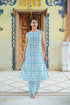 Chic Floral Printed A-Line Kurti with Straight Palazzo Set